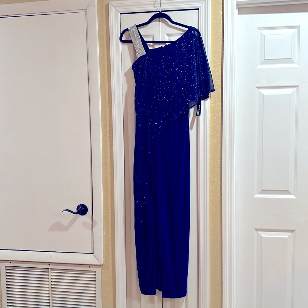 Blue one piece fancy jumper